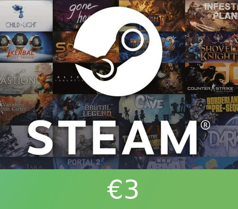 _Steam3eu2 Steam Wallet Card €3 EU Activation Code - Image 1