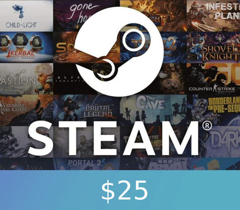 _Steam800_25usd Steam Wallet Card $25 US Activation Code - Image 1