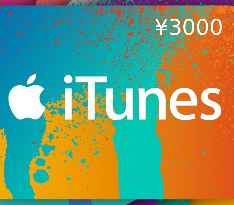 jen3000-80 iTunes JPY 3000 Card JP - Image 1