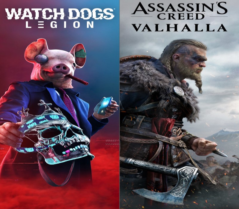 _AssassinsCreedValhallaandWatchDogsLegionBundle111 Assassin’s Creed Valhalla + Watch Dogs: Legion Bundle AR XBOX One CD Key - Image 1