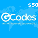 GCodes® Global Hotel & Travel $50 Gift Card US